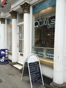 Blue Quails Deli from the outside - petite yet warming!